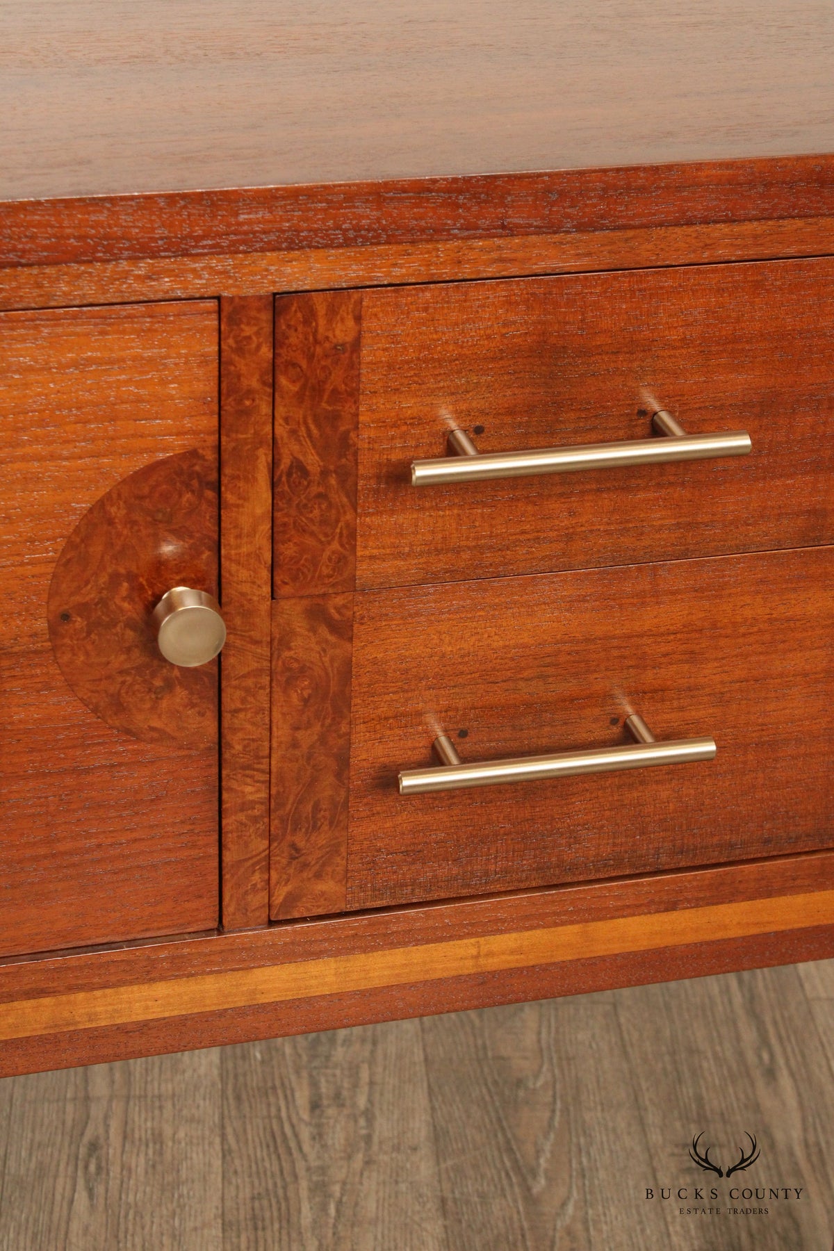 Johnson-Handley-Johnson Mid Century Style Walnut Sideboard Credenza