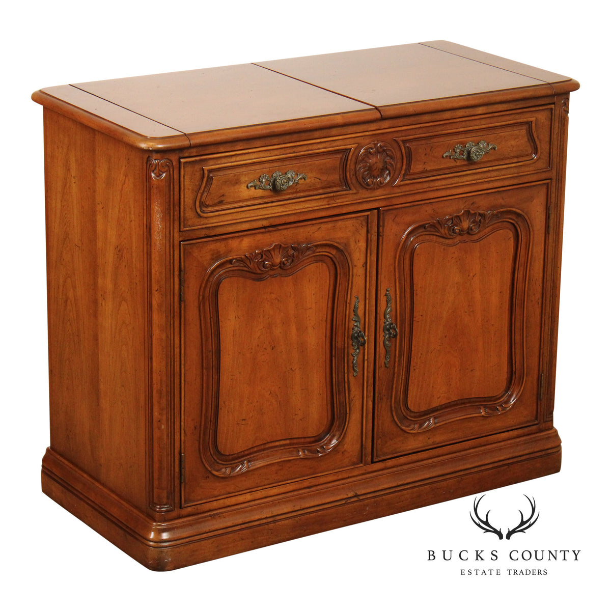 Henredon French Provincial Style Flip Top Server