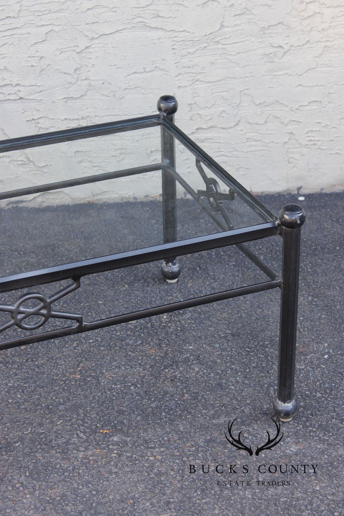 Woodard Delphi Cast Aluminum Glass Top coffee Table