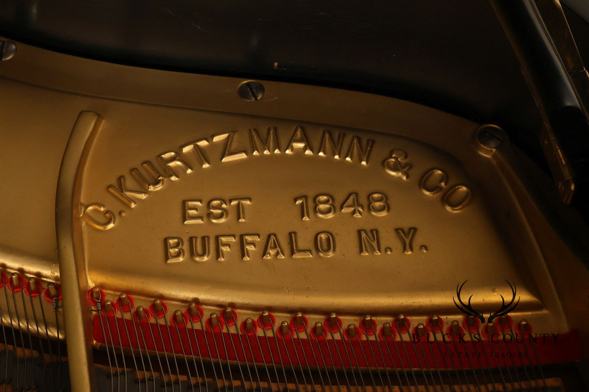 Kurtzman Ebonized Grand Piano And Duet Bench
