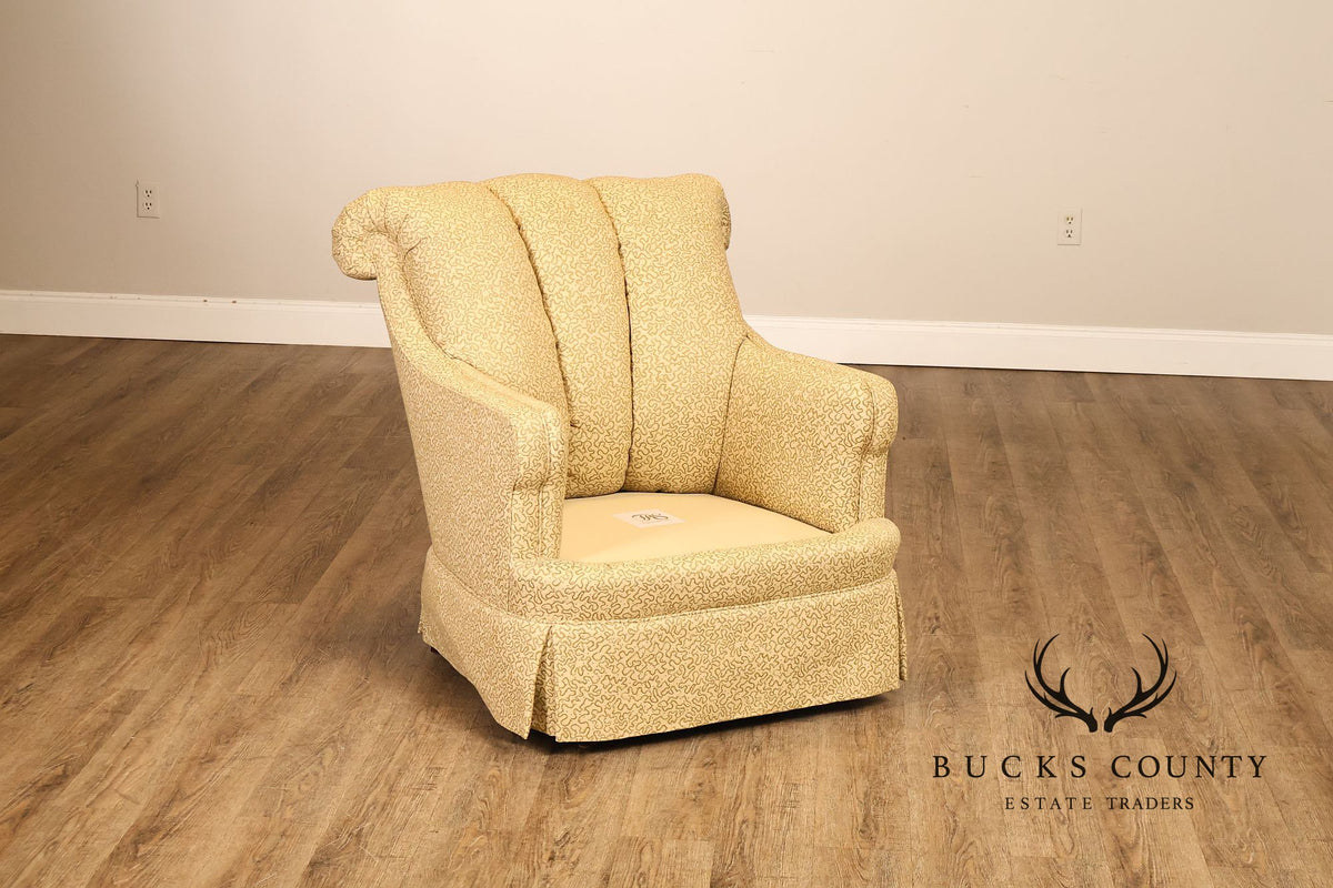 JRS Furniture Pair Of Upholstered Club Chairs