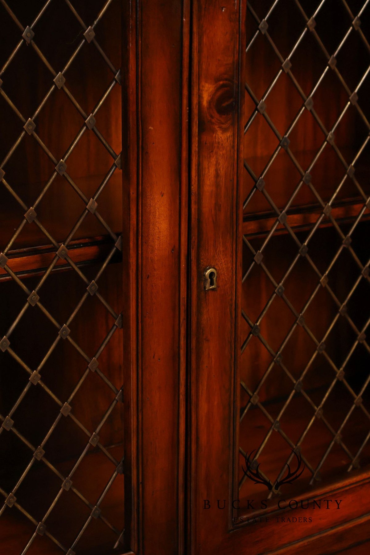 John-Richard Regency Style Leather Top Server Cabinet