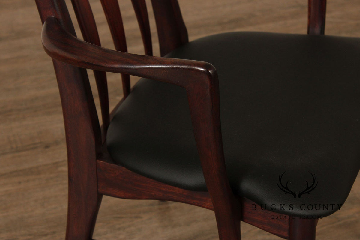 Niels Koefoed Danish Modern Set of Six Rosewood Eva Dining Chairs