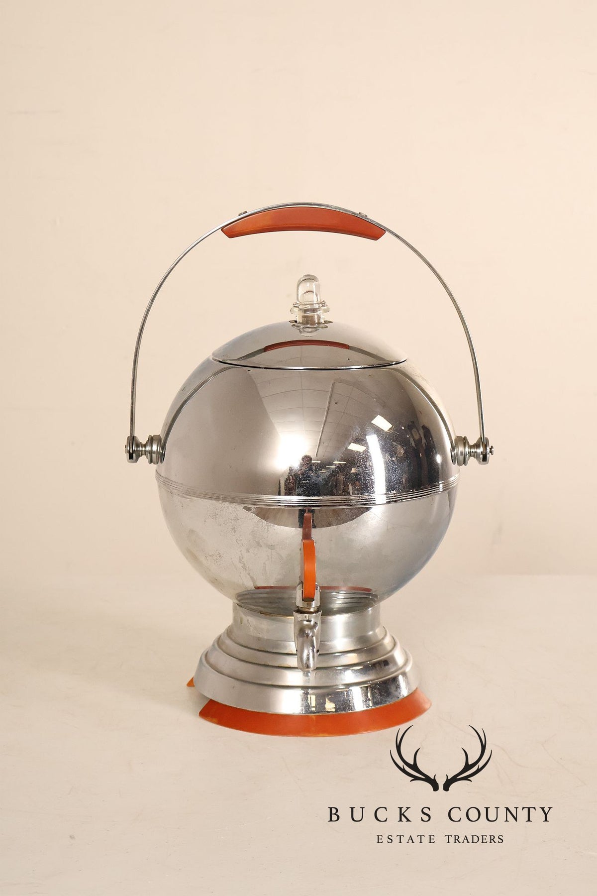 Manning-Bowman Chrome and Bakelite Coffee Percolator