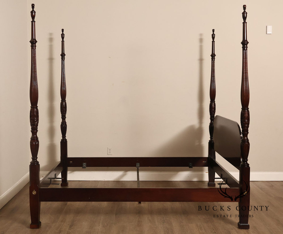 Century Furniture Claridge Collection Georgian Style Mahogany King Size Four Poster Bed