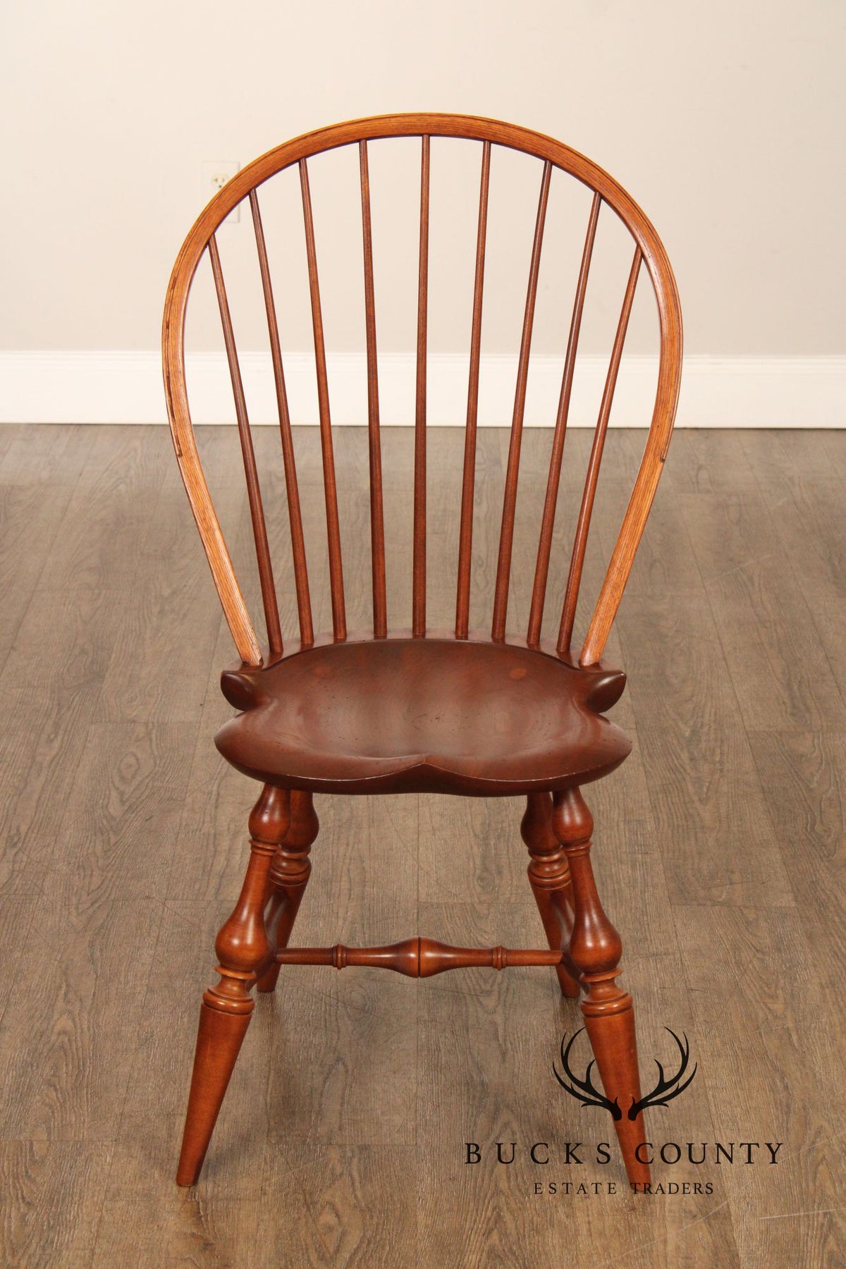 D.R. Dimes Set of Four Bowback Windsor Dining Chairs