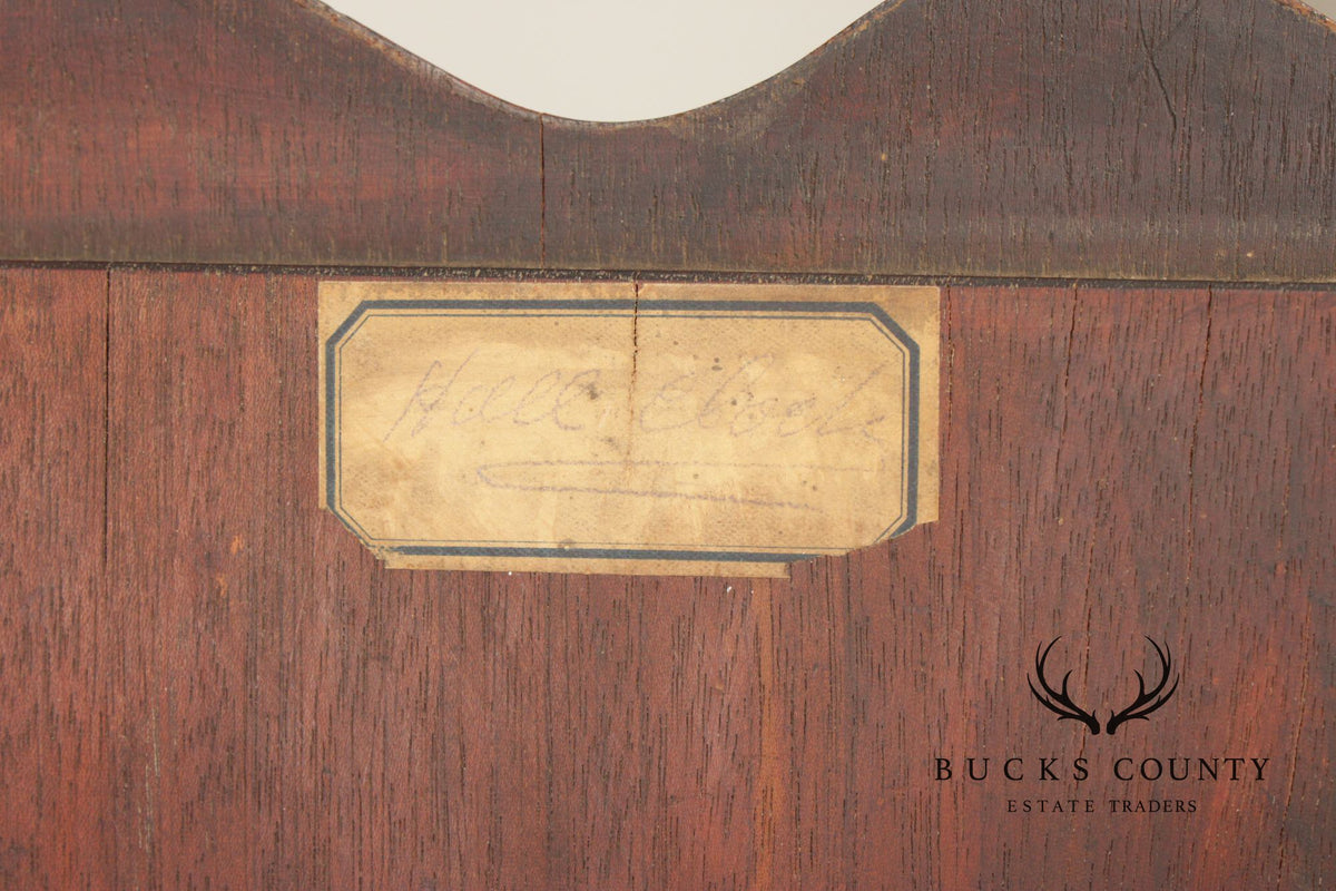 Eliazer Warren Antique Irish Georgian Mahogany Longcase Grandfathers Clock