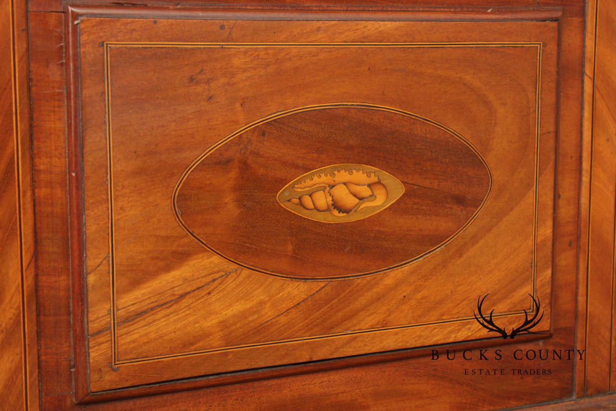 Eliazer Warren Antique Irish Georgian Mahogany Longcase Grandfathers Clock