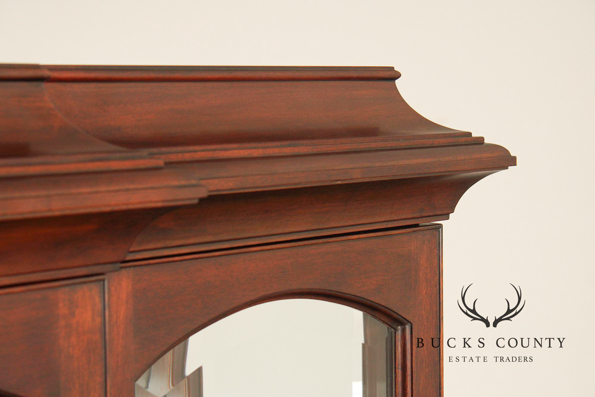 Henkel Harris Regency Style Mahogany Breakfront China Cabinet
