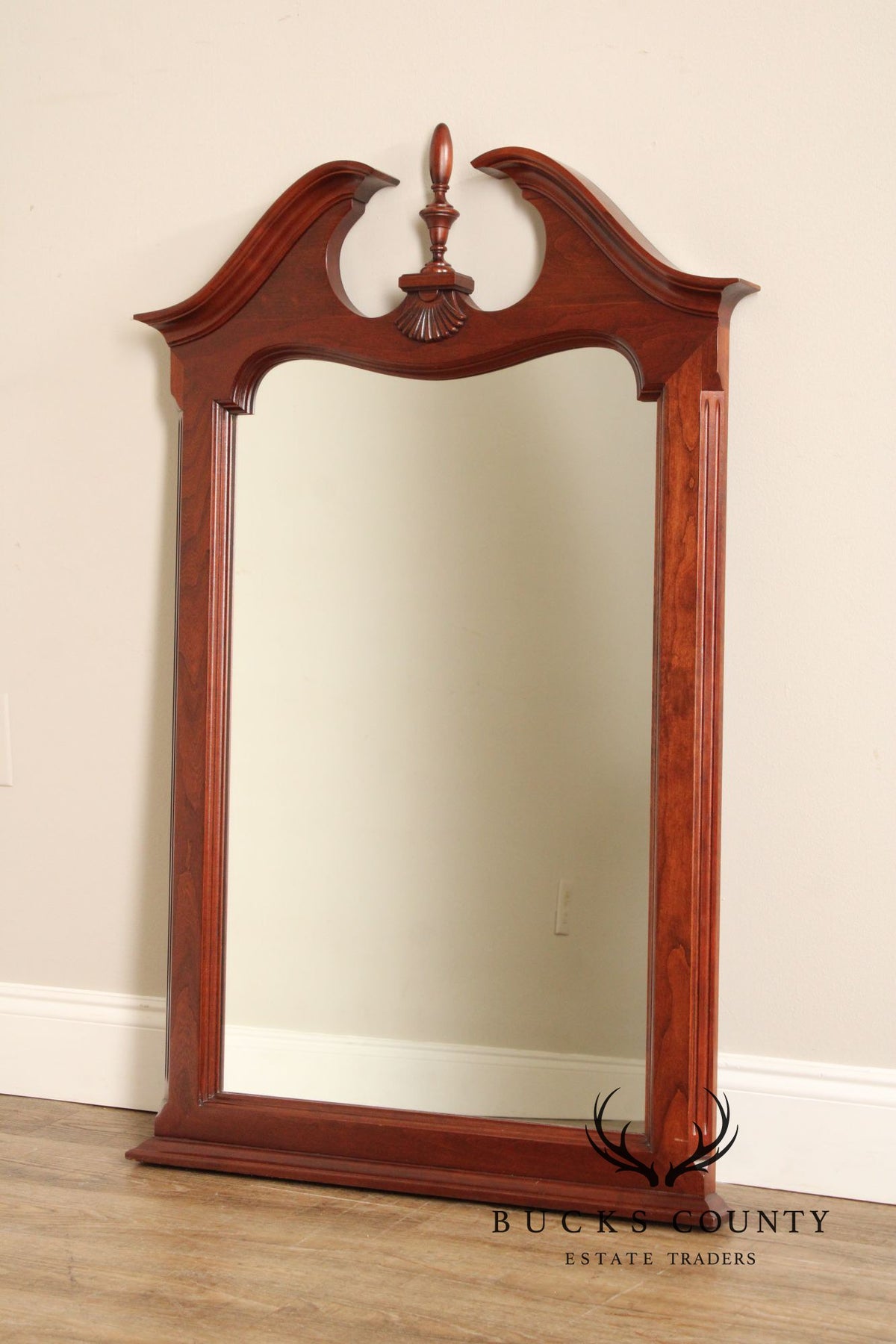 Pennsylvania House Traditional Cherry Frame Beveled Wall Mirror