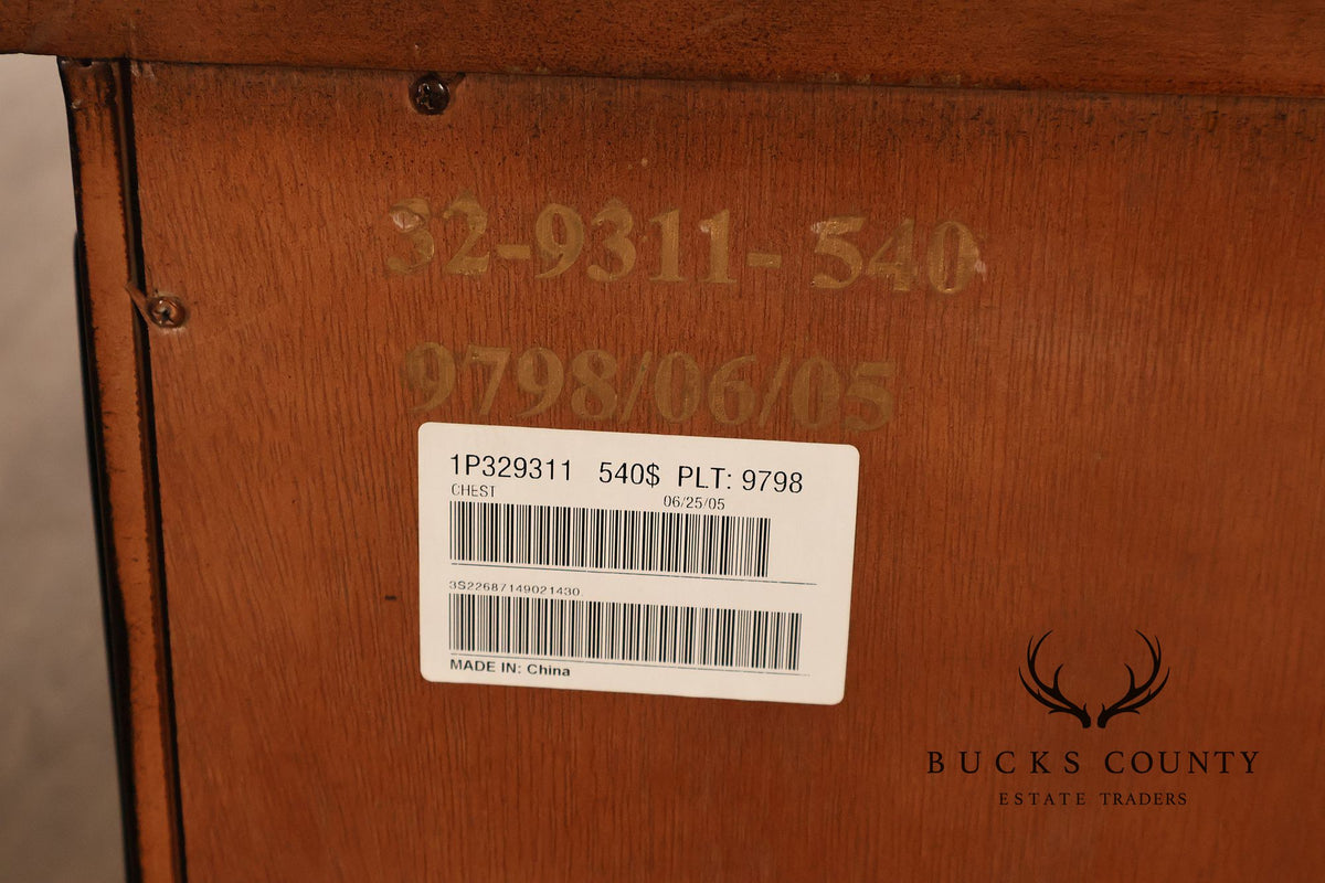 Ethan Allen Pair Of Serpentine Lucca Chests