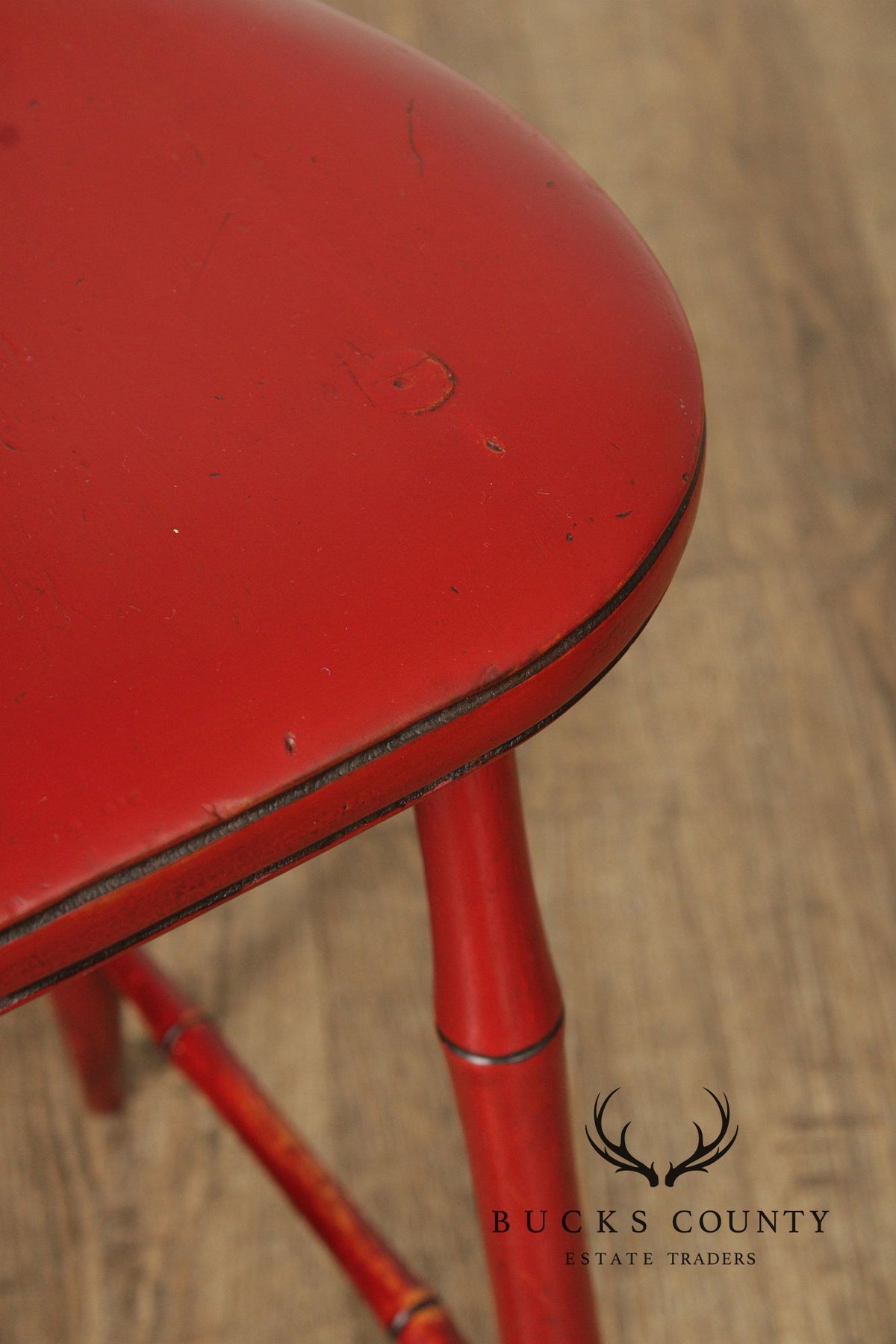 Farmhouse Style Painted Windsor Counter Stool