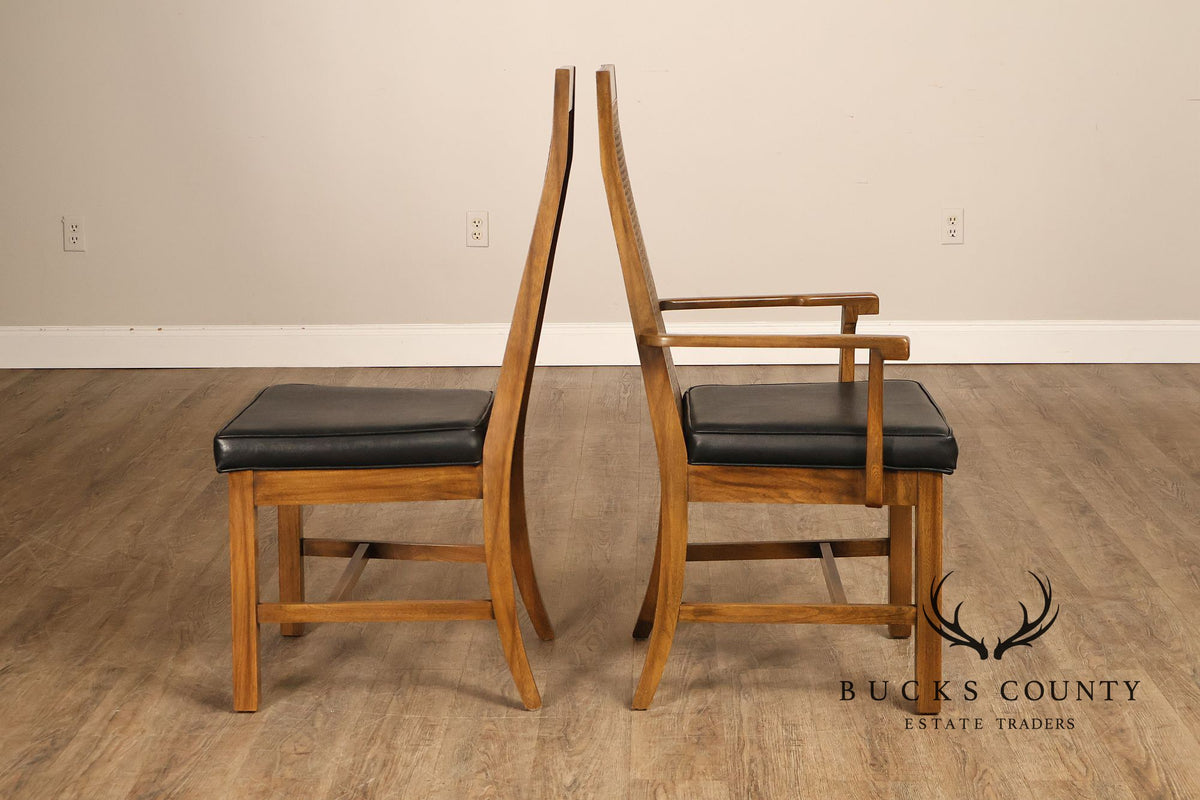Young Manufacturing Mid Century Modern Set of Six Dining Chairs