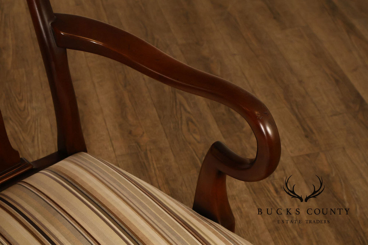 Kittinger Queen Anne Style Set of Six Mahogany Dining Chairs