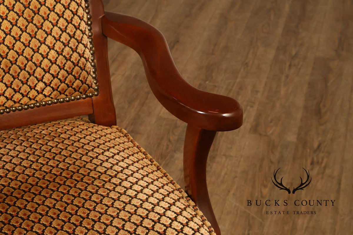 Bradington-Young Traditional Upholstered Executive Swivel Desk Chair