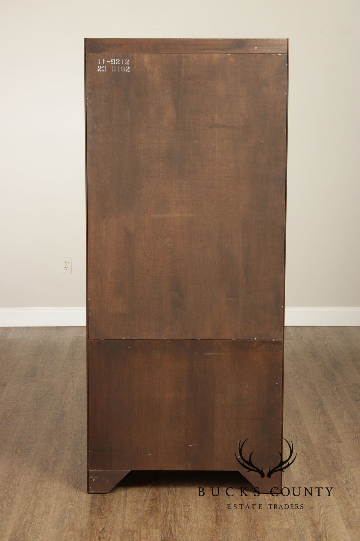 Ethan Allen Georgian Court Pair Of Cherry Tall Bookcases
