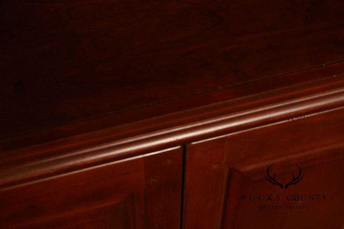 Hooker Furniture Pair Of Lighted Bookcase Display Cabinets