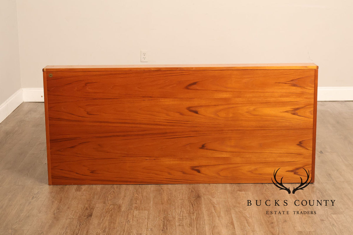 Scan Coll Danish Modern Queen Size Teak Platform Bed