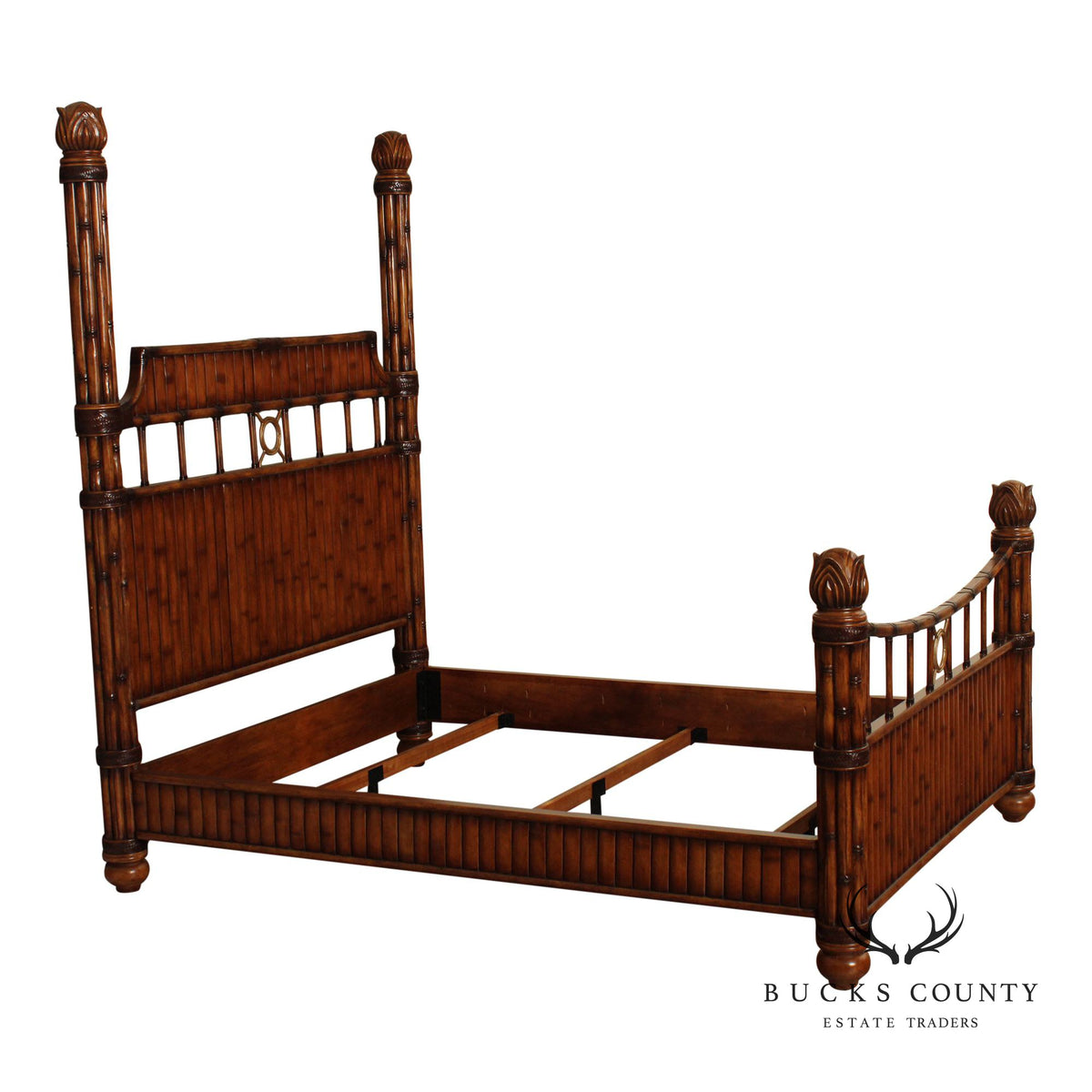 Tommy Bahama British Colonial Style Queen Poster Bed