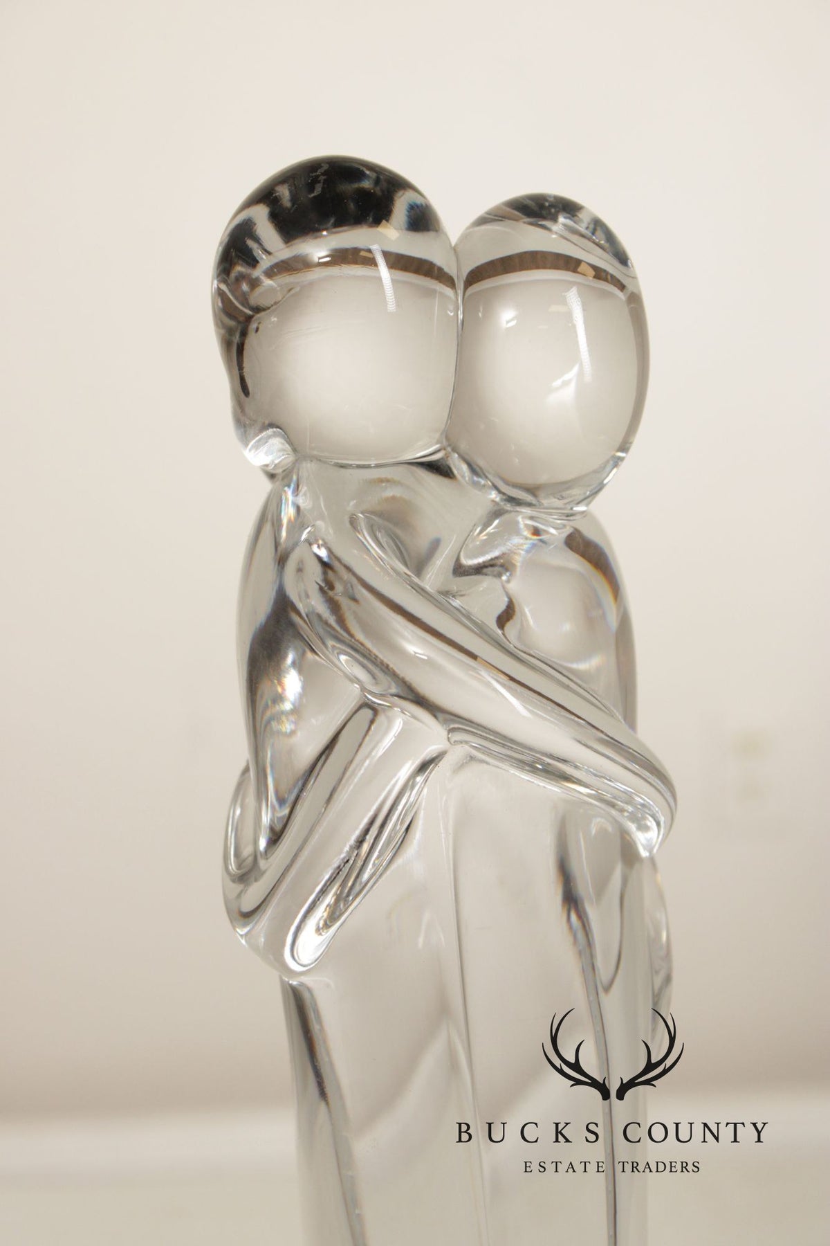 Oggetti Murano Glass Statue of Embracing Couple