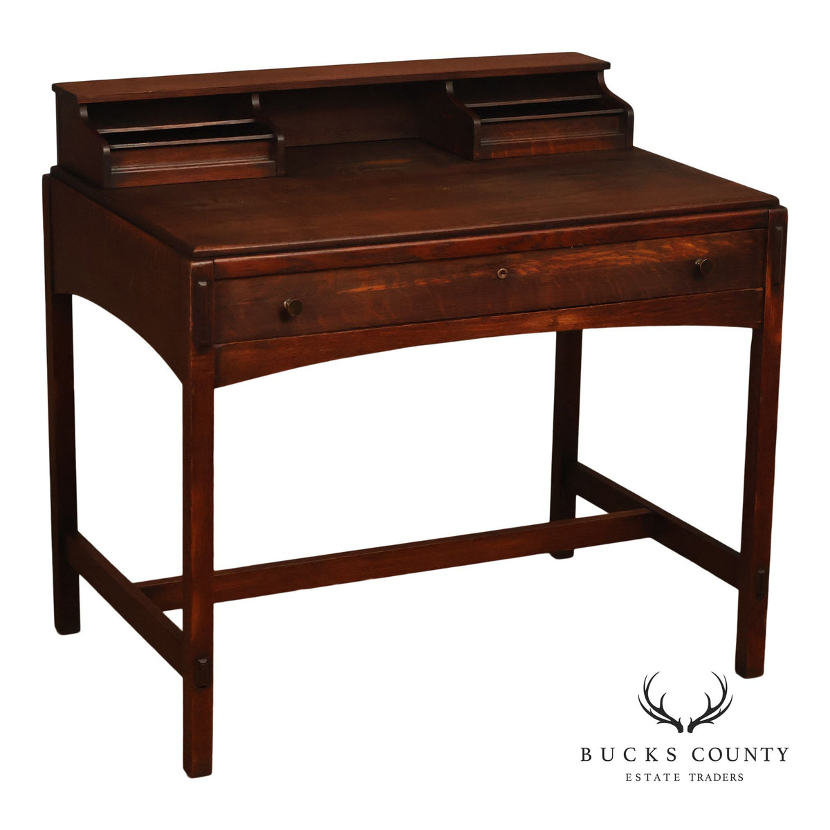 Limbert Antique Arts & Crafts Oak Writing Desk #492 1/4