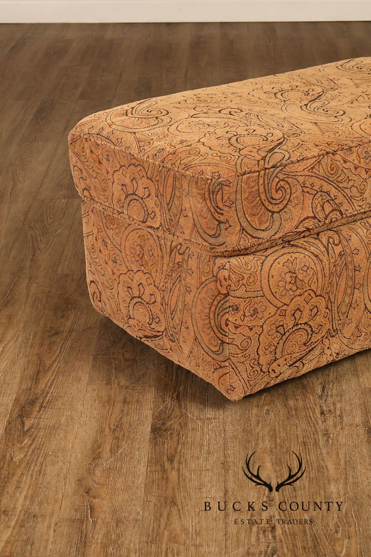 Paisley Upholstered Ottoman