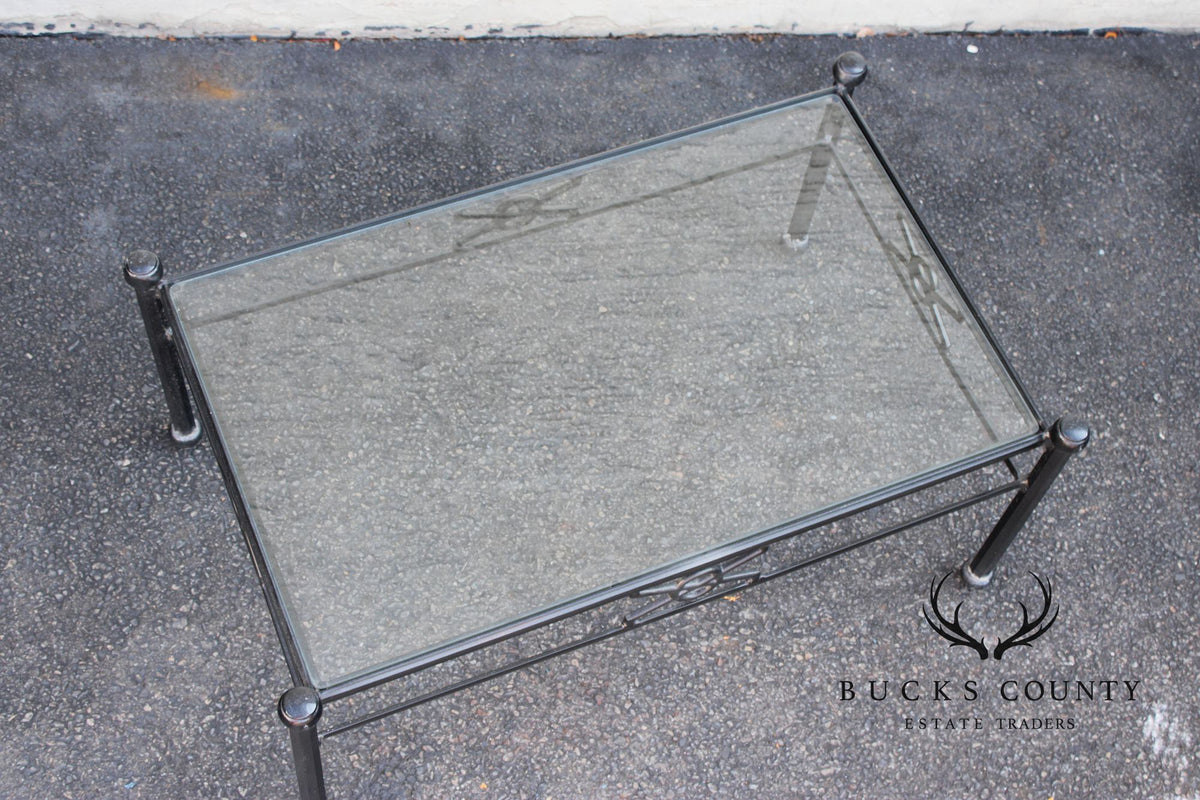 Woodard Delphi Cast Aluminum Glass Top coffee Table