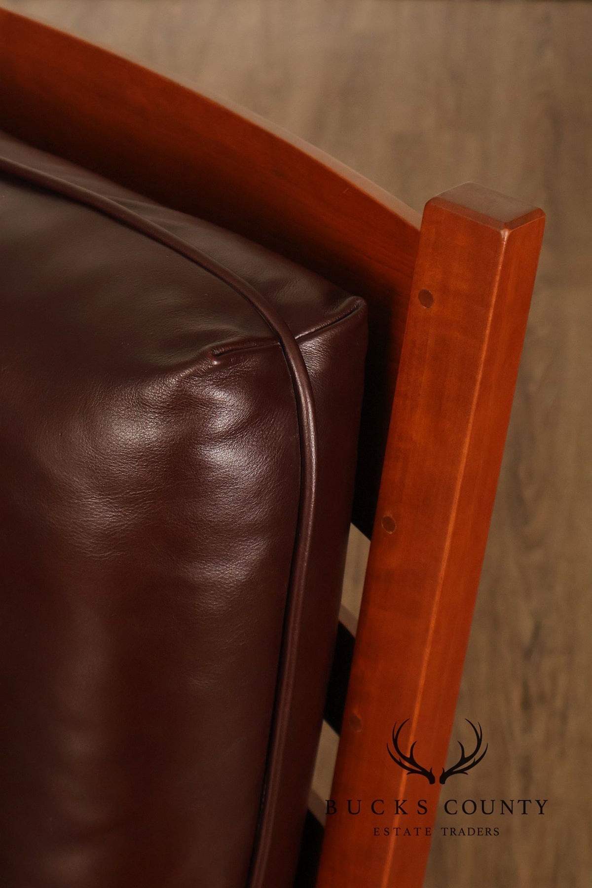 Stickley Mission Collection Cherry and Leather Rocker