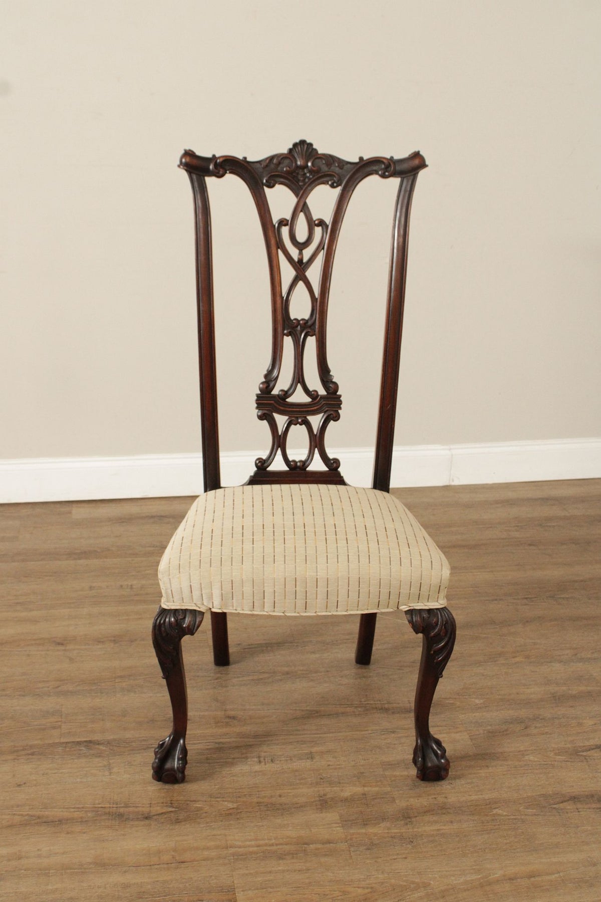 Antique Chippendale Style Mahogany Side Chair