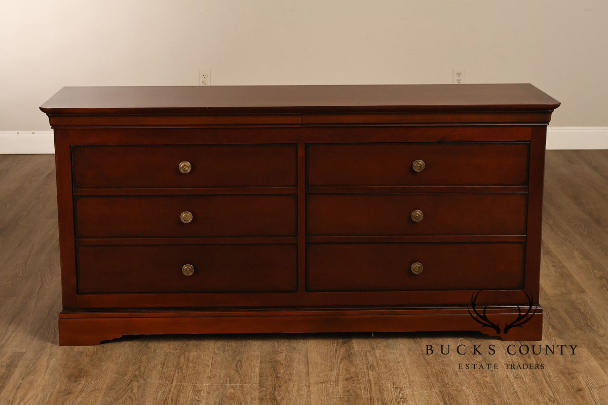 Grange French Louis Philippe Style Cherry Double Dresser