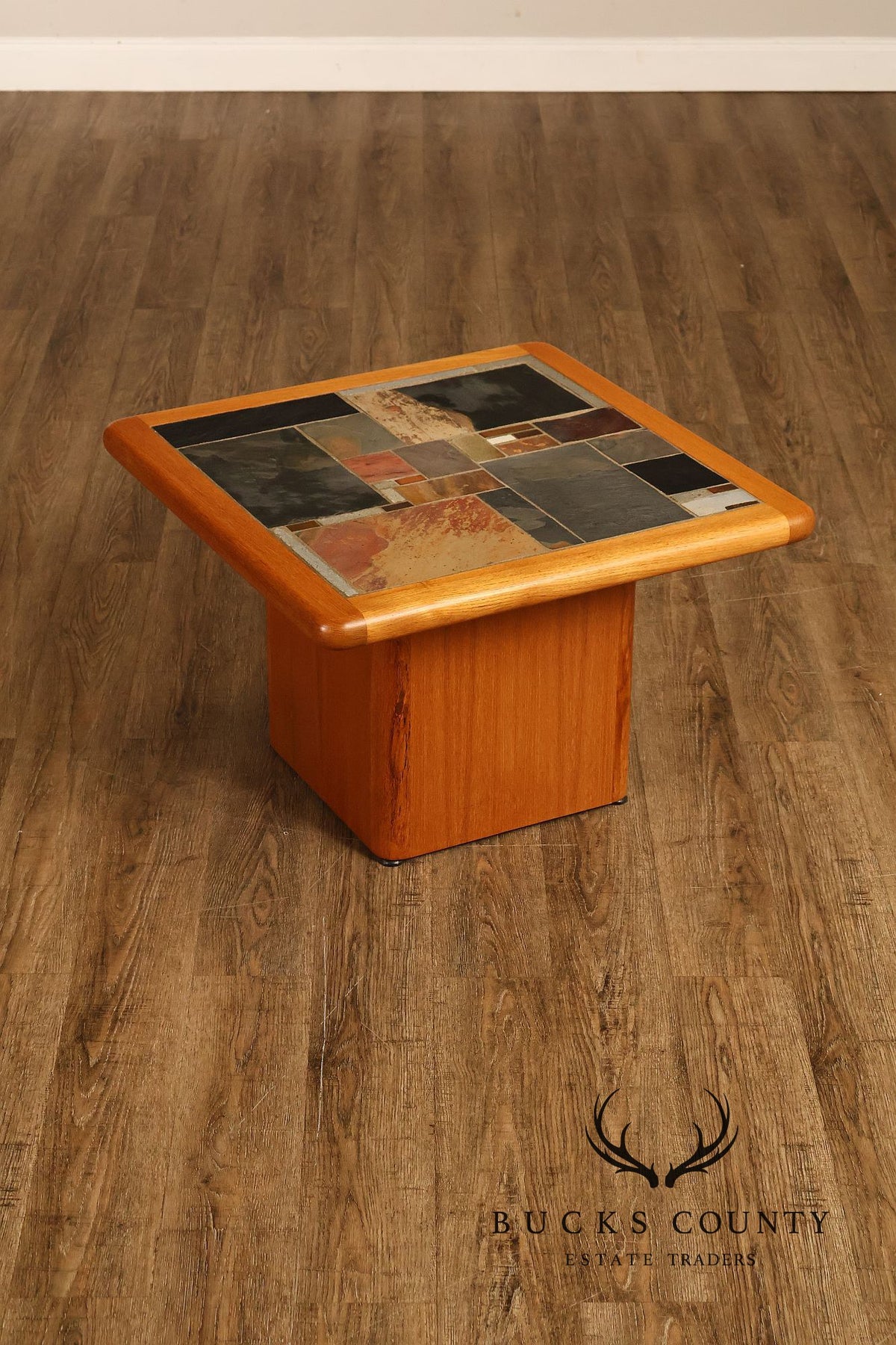 Sallingboe Jelling Pair Of Danish Modern Teak Tile Top End Tables