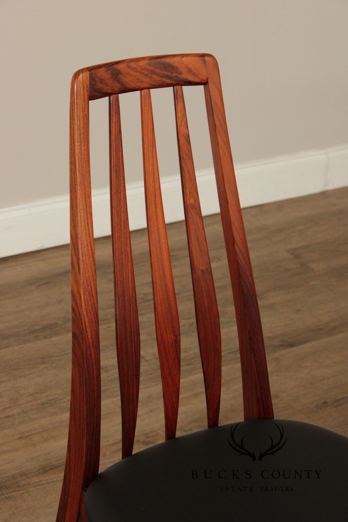 Niels Koefoed Danish Modern Set of Six Rosewood Eva Dining Chairs