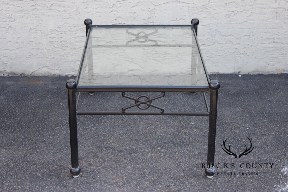 Woodard Delphi Cast Aluminum Glass Top coffee Table