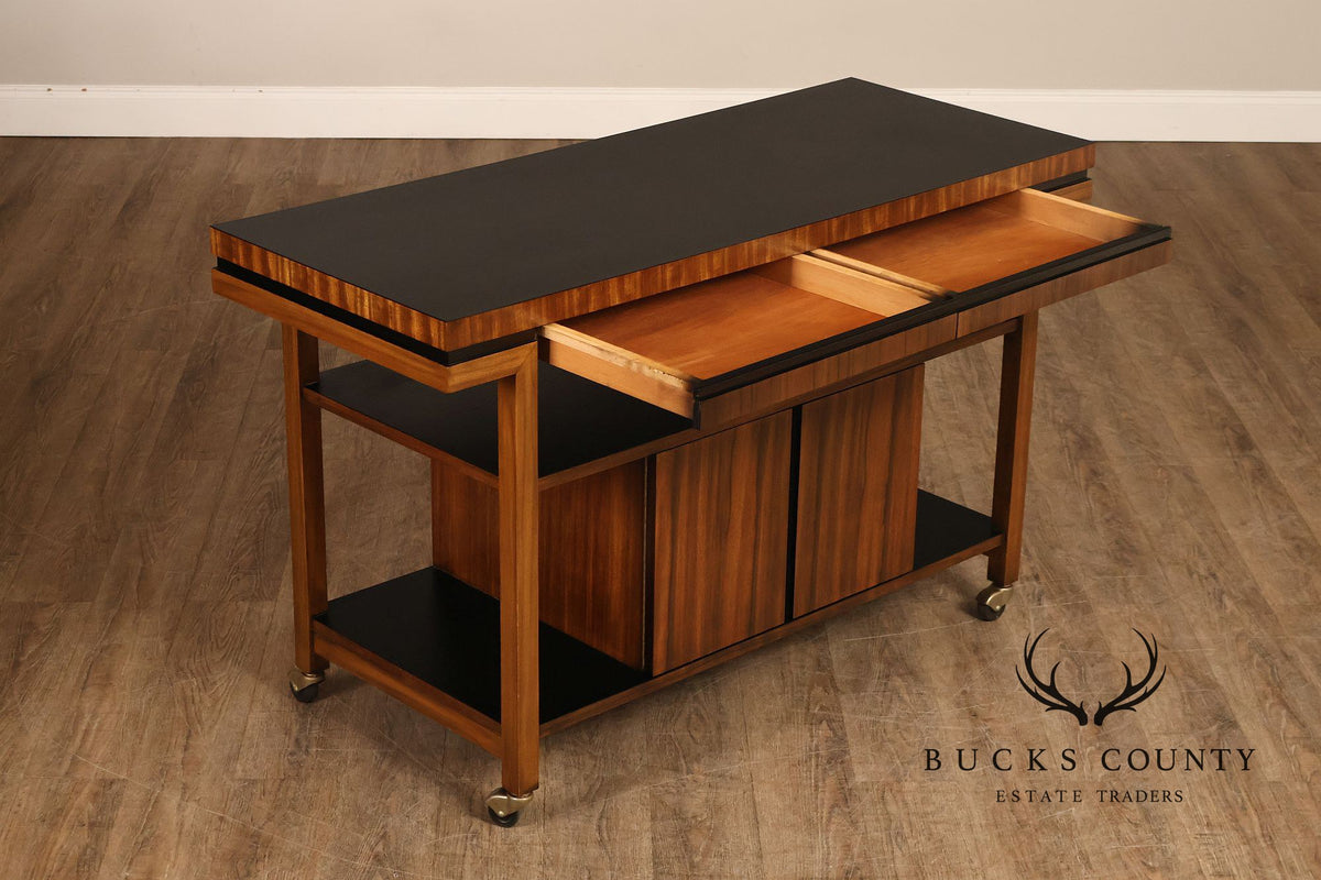 Mid Century Modern Rosewood Server Bar Cart