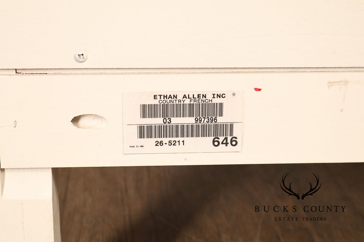 Ethan Allen 'Country French' Distress Painted Chest of Drawers