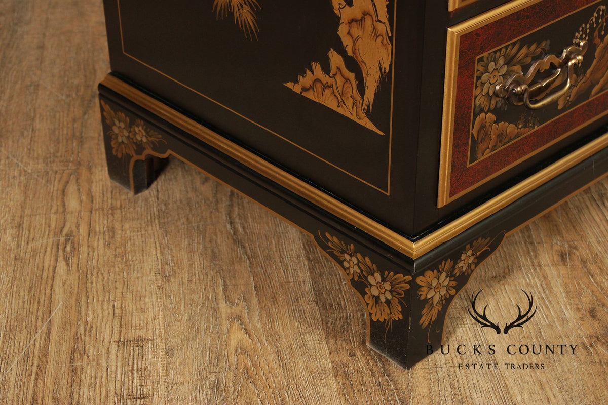 Maddox Colonial Hand Painted Chinoiserie Secretary Desk