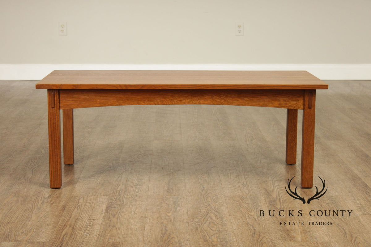 Stickley Mission Collection Oak Cocktail Table