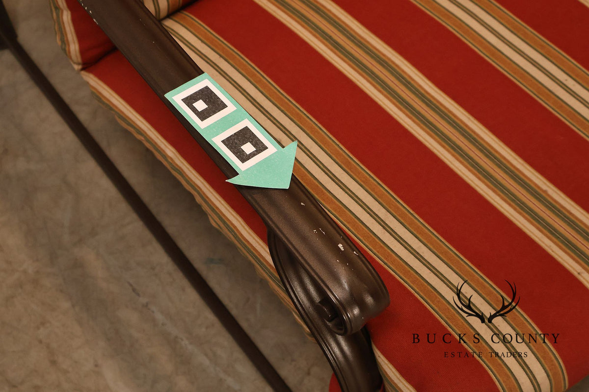 Brown Jordon Outdoor Patio Reclining Lounge Chair with Ottoman