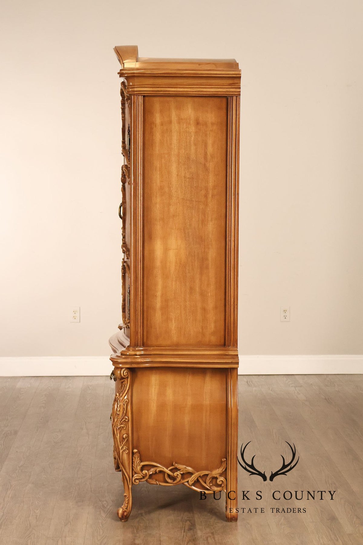 French Rococo Style Bombe Armoire Chest