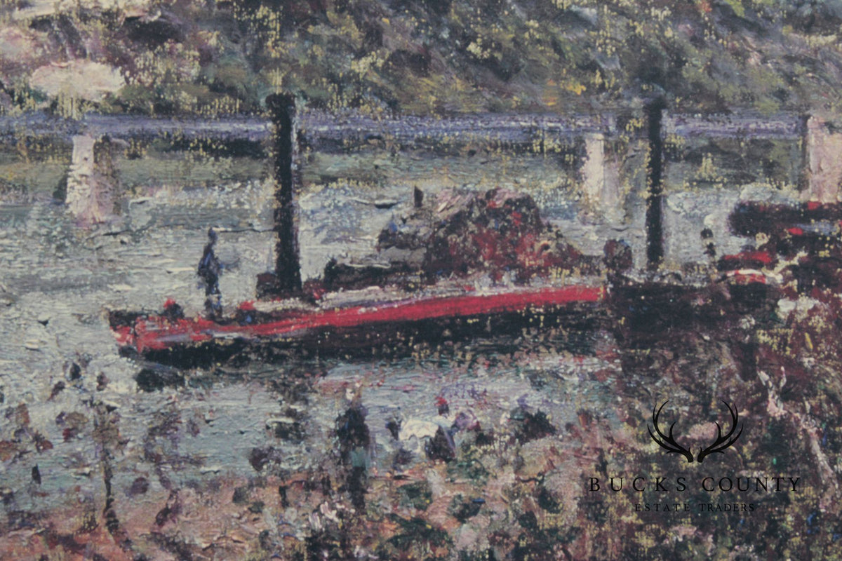Alfred Sisley Impressionist Print, 'Overcast Day at Saint-Mammès'