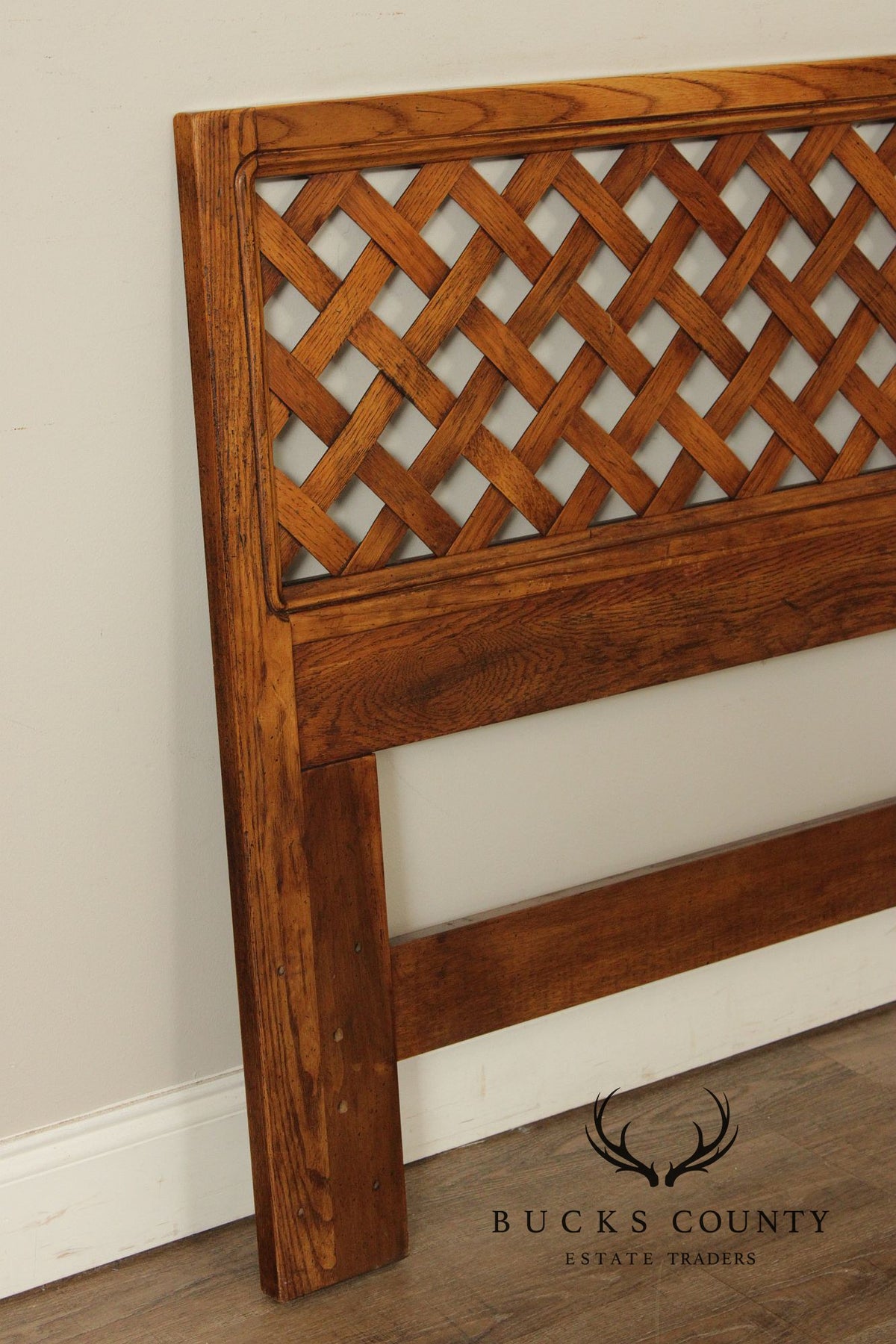 Henredon Artefacts Oak Lattice King Size Headboard