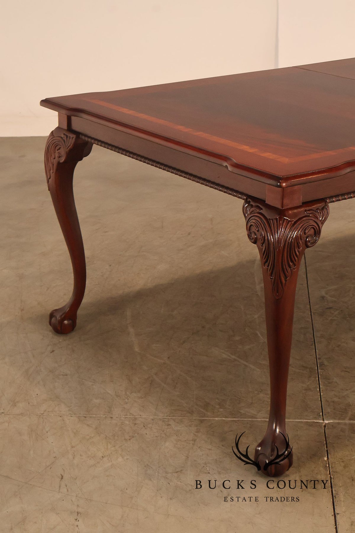 Chippendale Style Mahogany Extension Dining Table