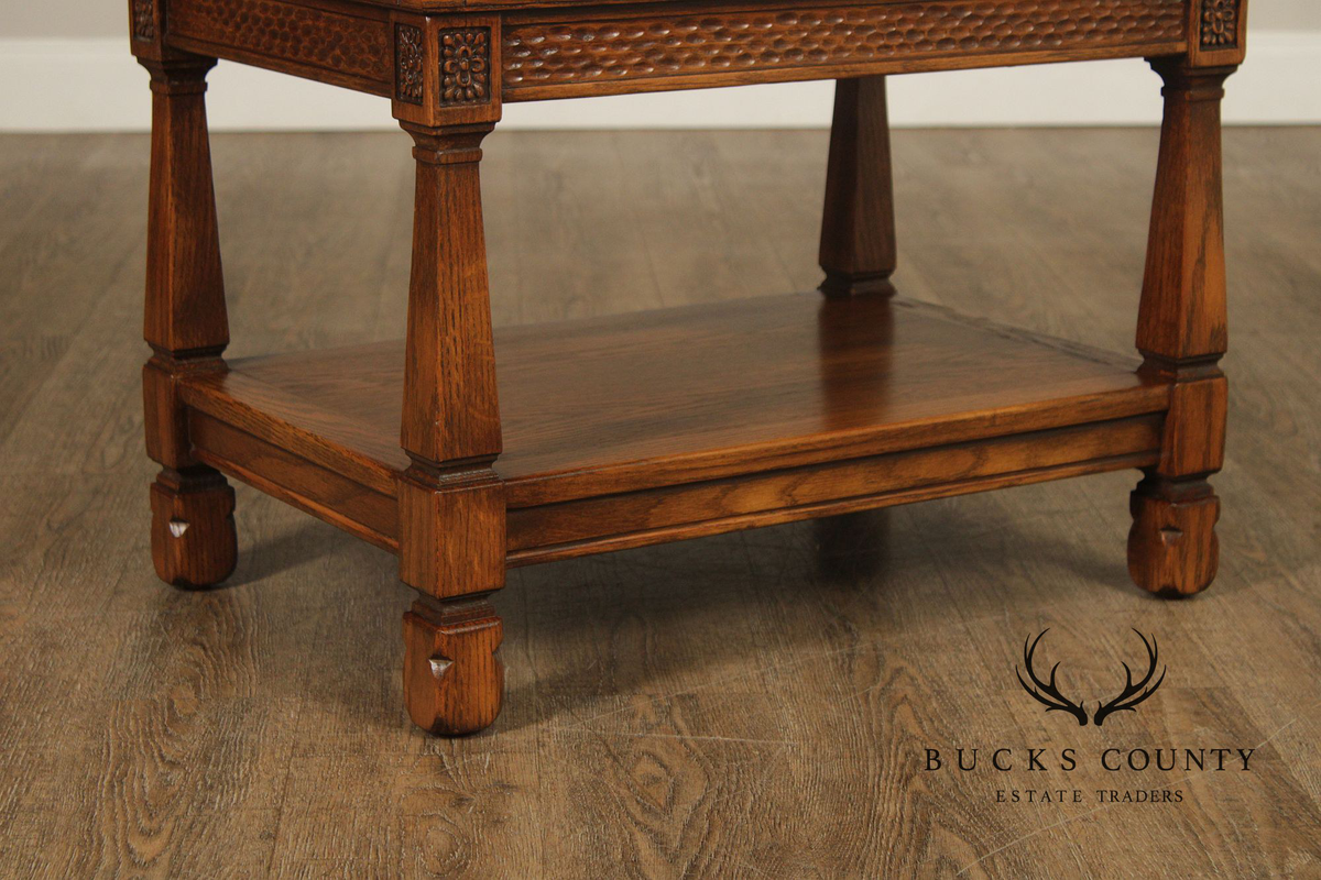 Romweber Viking Oak Two-Tier End Table