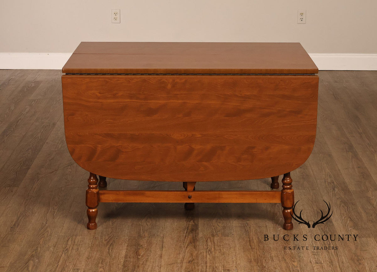 Traditional Maple Expandable Drop Leaf Gateleg Dining Table