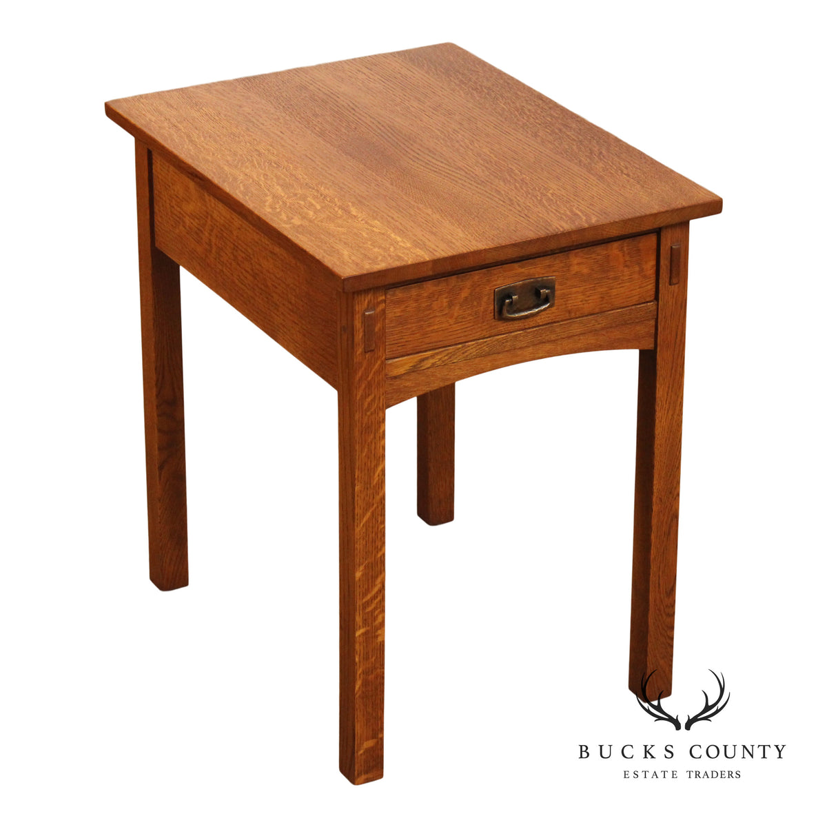 Stickley Mission Collection Oak One Drawer End Table