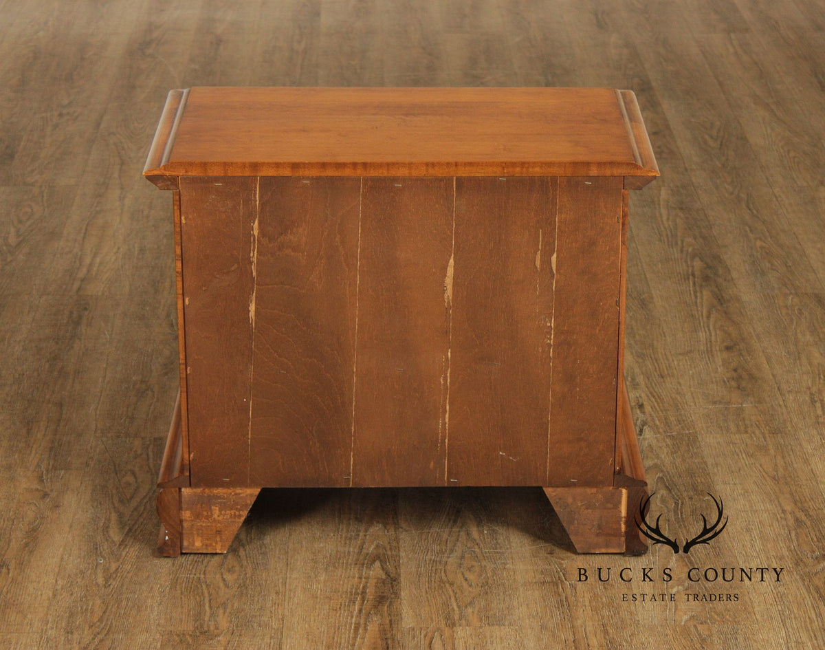Sprague & Carleton Solid Maple Pair One Drawer Nightstands