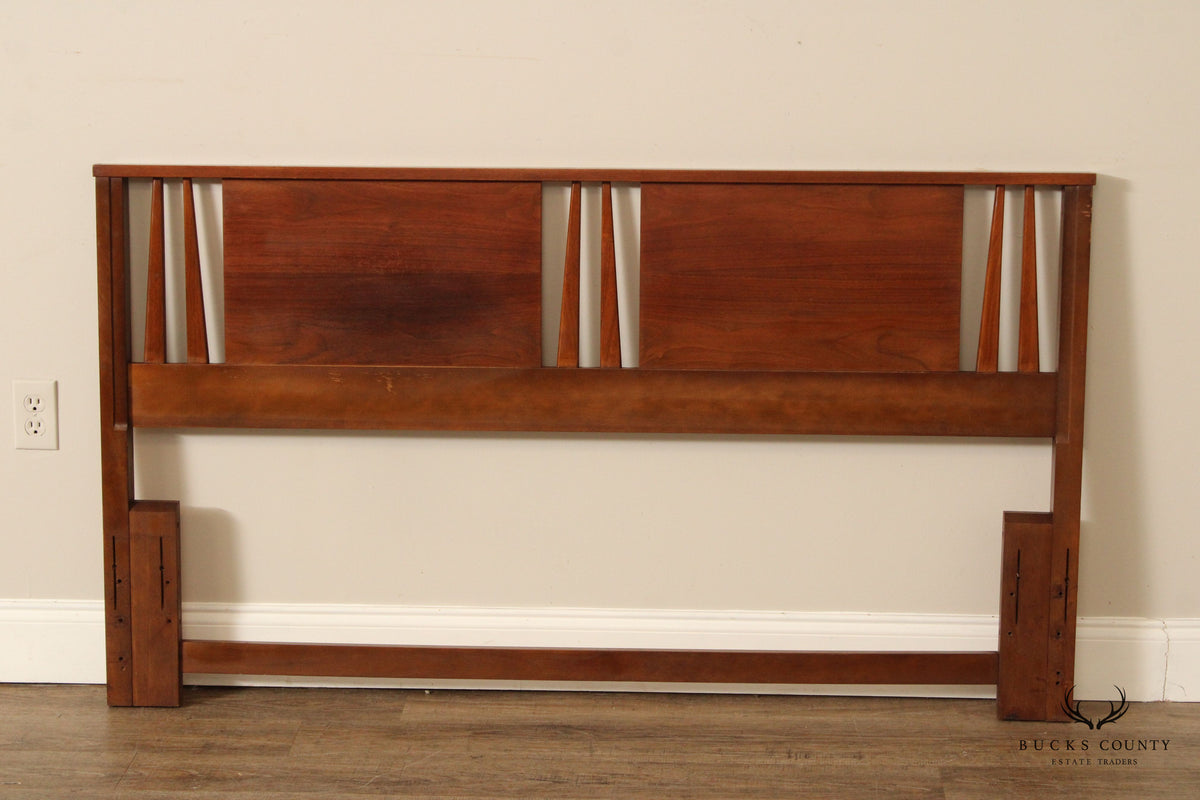 Mid Century Modern Walnut Queen Headboard