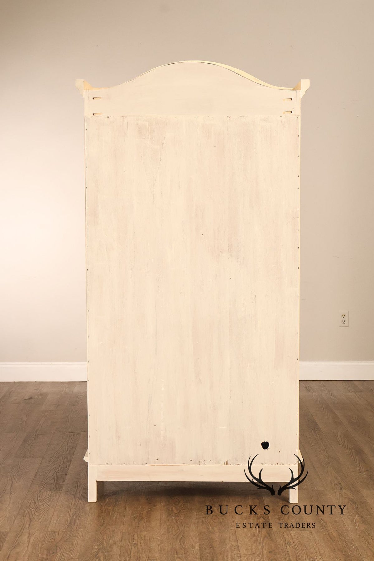 French Country Style Cream Painted Armoire