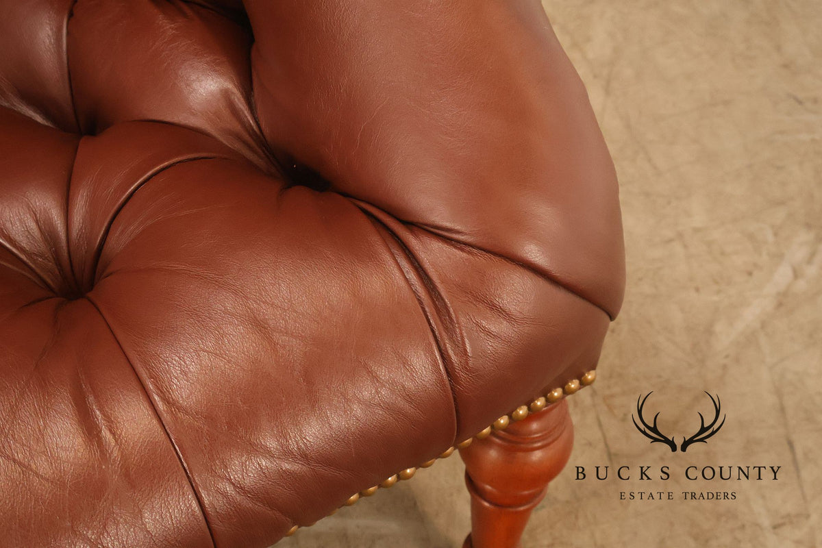 Stickley Tufted Leather 'Leopold' Armchair