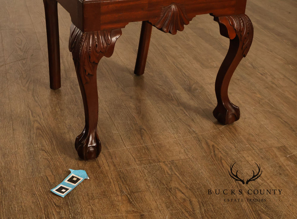 Chippendale Style Set of Eight Mahogany Dining Chairs